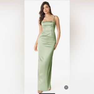 NWT Azazie Kae Dress in Dusty Sage